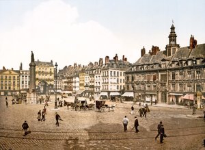 Place du General de Gaulle, Lille, 1890-1900 tekijältä French Photographer