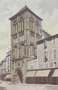 Poitiers, Saint-Porchairen kirkko, kellotorni tekijältä French Photographer