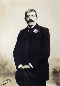 Jean Lorrainin (1855-1906), ranskalaisen kirjailijan muotokuva. tekijältä French Photographer