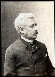 Olivier Metran (1830-1889), ranskalaisen kapellimestari ja säveltäjän muotokuva. tekijältä French Photographer