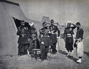 Rangaistus, Ranskan armeijan sotilaat Krimin kampanjan aikana 1854. Valokuvaus, 1800-luvun loppu. tekijältä French Photographer