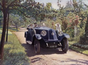 Renault, Torpedo "Sport", 40 hv 6 pyörää (värikuva). tekijältä French Photographer