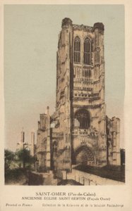 Saint Omer, entinen Saint Bertinin kirkko tekijältä French Photographer