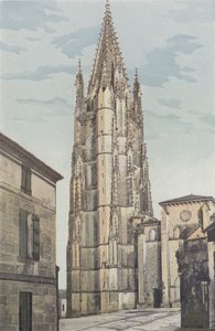 Saintes, Saint-Eutropen kirkko, kellotorni ja julkisivu O tekijältä French Photographer