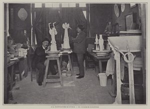 Veistospaja Sevresin posliinitehtaalla, Ranska (m/v kuva) tekijältä French Photographer