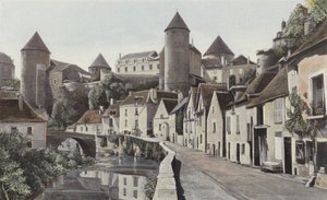 Semur, Näkymä Armanconin rannalta tekijältä French Photographer