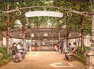 Sairaalan kevät, Vichy, 1890-1900 tekijältä French Photographer