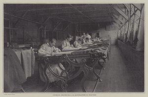 Opiskelijoiden työpaja Beauvais Tapestry Manufacturessa, Ranskassa (m/v kuva) tekijältä French Photographer