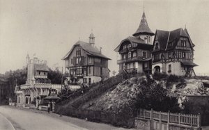 Village Suisse ja rue Saint-Jean, Le Touquet, vuonna 1893 tekijältä French Photographer