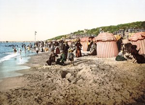 Ranta Trouvillessa Ranskassa, 1890-1900 tekijältä French Photographer