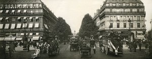 Liikenne Pariisissa, Ranskassa, 1900-luvun alku tekijältä French Photographer