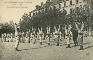 Joukot harjoittavat Orleansissa (m/w kuva) tekijältä French Photographer
