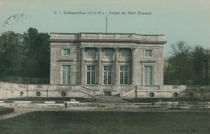 Versailles, Petit Trianonin palatsi. Postikortti lähetetty 1913. tekijältä French Photographer