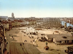 Näkymä Dunkirk Portista, 1890-1900 tekijältä French Photographer