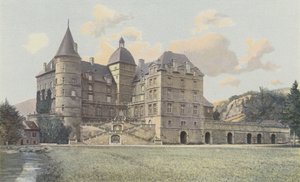Vizille, Chateau de Lesdiguieres, Näkymä puistoon tekijältä French Photographer