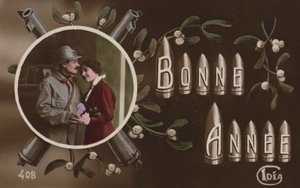 WW1 ranskalainen uudenvuoden kortti tekijältä French Photographer