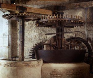1700-luvun oliiviöljytehdas Draguignanissa. Keski-Provencen taiteen ja kansanperinteiden museo tekijältä French School