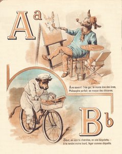 A B: Eläin, taiteilija, naudanliha, leipuri tekijältä French School
