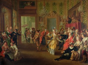 Bal Pare karnevaalin aikana, n. 1710 tekijältä French School