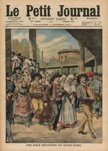 Breton häät Pariisissa, kuva Le Petit Journalista, liite illustre, 2. lokakuuta 1910