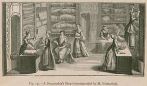 A Dressmakers Shop (viestintä: M. Bonnardot) tekijältä French School