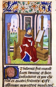 Filosofi, mahdollisesti Pilofounce, Histoire des Philosophesista, 1400-luvun loppu (vellum) tekijältä French School