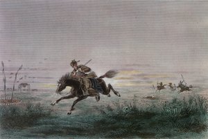 American Pony Expressin postimies joutui intiaanien kimppuun