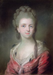 Prinsessa Bourbonin talosta (pastelli paperille) tekijältä French School