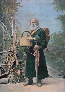 Venäläinen pyhiinvaeltaja, 1900-luvun alku (värikuvan jälkeen) tekijältä French School