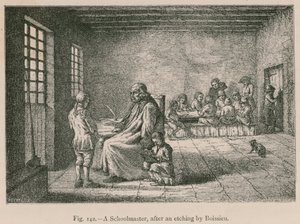 Koulumestari Boissieun etsauksen jälkeen tekijältä French School