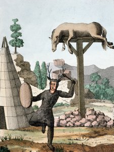 Siperian tatari shamaani ja hautausmaa, n. 1811 tekijältä French School