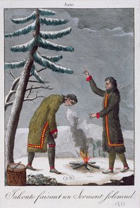 Jakutin mies vannomassa juhlallisen valan, 1811 tekijältä French School