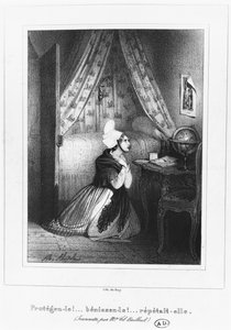 Nuori nainen Normandiasta, n. 1830-40 tekijältä French School