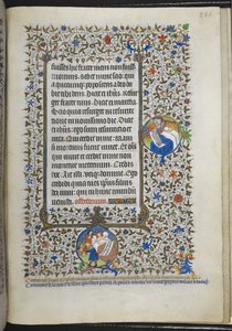 Lisää Ms 18850 f.286r Book of Hours (The Bedford Hours) n. 1410-30 (muste, väri ja kulta vellum) tekijältä French School
