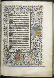 Lisää Ms 18850 f.42r Book of Hours (The Bedford Hours) n. 1410-30 (muste, väri ja kulta vellum) tekijältä French School