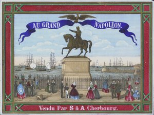 Au Grand Napoleonin mainos (värilitho) tekijältä French School