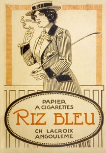 Mainos Riz Bleu -savukkeista tekijältä French School
