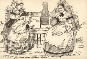 Tuttipullon mainos (litho) tekijältä French School