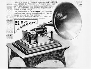 Mainos fonografille, n. 1905 tekijältä French School