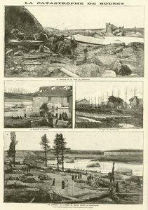 Bouzeyn tulvakatastrofin jälkiseuraukset, Ranska (kaiverrus) tekijältä French School