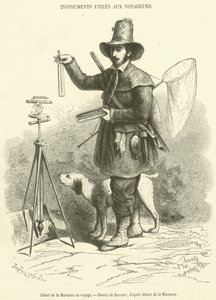 Albert de la Marmora matkalla (kaiverrus) tekijältä French School
