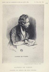Alfred De Vigny (litho) tekijältä French School
