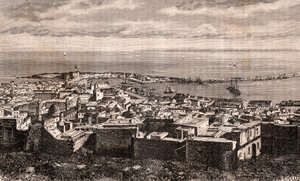 Alger - Alger - Algerie - kaiverrus "La France illustree: maantiede, historia, hallintotilastot" V.A. Maltaanruskea. 1884 tekijältä French School