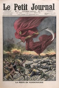 Allegoria ruttosta Manchuriassa, Le Petit Journalin kansikuva, 19. helmikuuta 1911