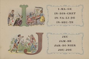 Falieres Fosphatine Alphabet (väri litho) tekijältä French School