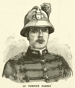 Alphonse Garbez, ranskalainen palomies (kaiverrus) tekijältä French School