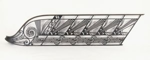 Delionin suunnittelema art deco -portaiden kaide, n. 1920-1930 (pronssi, takorauta) tekijältä French School