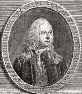 André Levret, 1703 1780. Ranskalainen synnytyslääkäri. Les Heures Libres, julkaistu 1908. tekijältä French School
