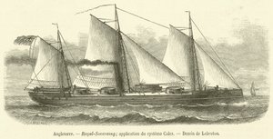 Angleterre, Royal-Sovereign, sovellus du systeme Coles (kaiverrus) tekijältä French School