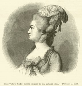 Anne Vallayer-Coster, 1700-luvun ranskalainen taidemaalari (kaiverrus) tekijältä French School